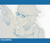 Animated Bayonetta Bayonetta_2 Orange-PEEL // 582x497 // 260.6KB // gif