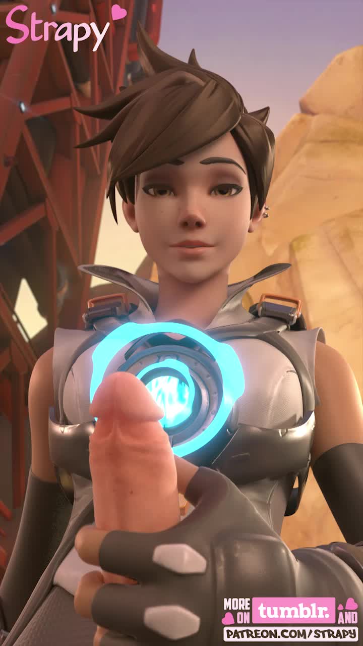 3D Animated Overwatch Tracer strapy // 720x1280 // 2.3MB // mp4