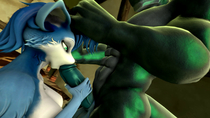 3D Animated Krystal Lizardman Star_Fox cenvir // 1920x1080, 14.8s // 24.4MB // mp4