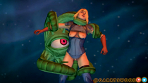 3D Animated DC_Comics Garryswood Marvel_Comics Shuma-Gorath Sound Supergirl // 1920x1080, 10s // 12.8MB // mp4