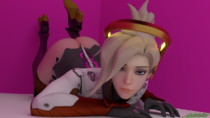 3D Blender Faithfulliar Mercy Overwatch // 1280x720 // 1.0MB // png