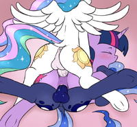 Fearingfun My_Little_Pony_Friendship_Is_Magic Princess_Celestia Twilight_Sparkle // 876x809 // 407.0KB // png