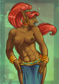 The_Legend_of_Zelda The_Legend_of_Zelda_Breath_of_the_Wild Urbosa gerudo // 1000x1405 // 1.9MB // png