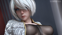 3D Android_2B Blender Nier Nier_Automata hydrafx // 1920x1080 // 1.2MB // jpg