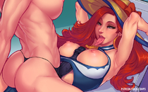 Fiora League_of_Legends Miss_Fortune djcomps // 1200x743 // 861.4KB // png