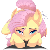 Fluttershy My_Little_Pony_Friendship_Is_Magic evehorny // 3000x3000 // 2.1MB // png