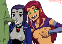 Incognitymous Raven Starfire Teen_Titans // 3055x2160 // 1.6MB // png