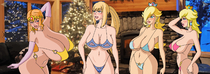 Metroid Princess_Peach Princess_Rosalina Princess_Zelda Samus_Aran Super_Mario_Bros The_Legend_of_Zelda // 1832x642 // 767.8KB // png