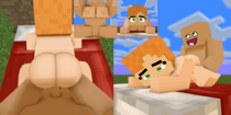 Animated Mine-imator Minecraft // 1000x500 // 4.6MB // gif