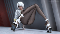 3D Android_2B Blender Nier Nier_Automata hydrafx // 1920x1080 // 988.3KB // jpg