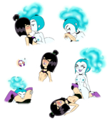 Danny_Phantom Ember_McLain PurfectPrincessGirl Sam_Manson // 1280x1385 // 587.2KB // png