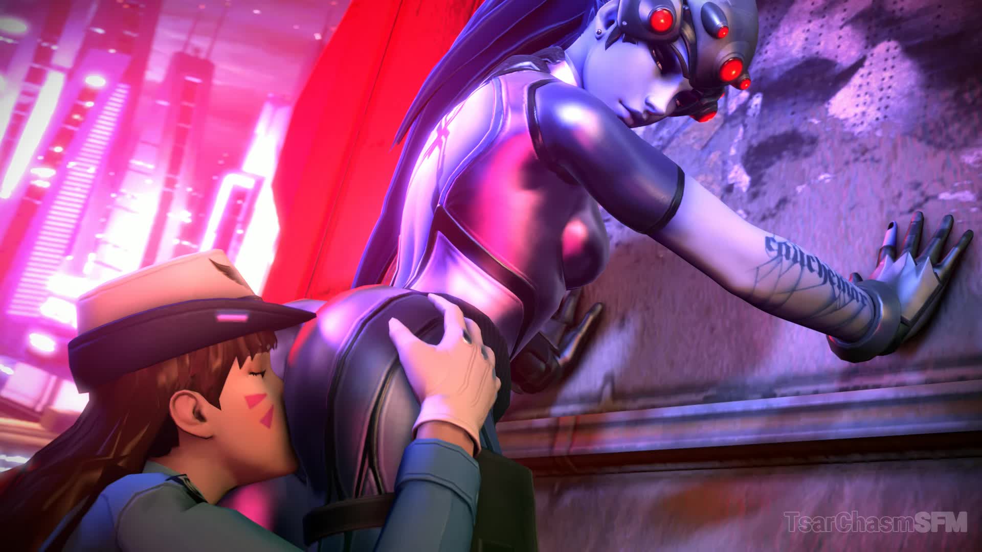 3D Animated D.Va Overwatch Source_Filmmaker Widowmaker tsarchasmsfm // 1920x1080 // 2.4MB // webm