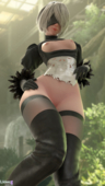 3D Android_2B Nier_Automata likkezg // 1440x2560 // 3.2MB // png
