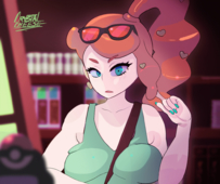 Animated CrystalCheese Pokemon Pokemon_Sword_and_Shield Sonia_(Pokemon) // 1024x859 // 7.0MB // gif