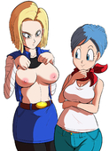 Android_18 Bulma_Brief Davidsanchan Dragon_Ball_Z // 975x1346 // 459.3KB // png