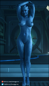 3D Asari Blender Liara_T'Soni Mass_Effect Tomoganim // 1080x1920 // 2.5MB // png