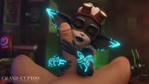 3D Animated Blender GrandCupido League_of_Legends Sound Tristana Yordle // 1280x720 // 9.9MB // webm