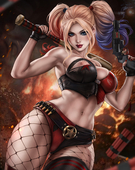 Batman_(Series) DC_Comics Harley_Quinn dandonfuga // 3927x4961 // 1.5MB // jpg