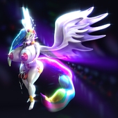 3D My_Little_Pony_Friendship_Is_Magic Princess_Celestia endlessillusion_(artist) // 1080x1080 // 166.6KB // jpg