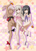 Chloe_von_Einzbern FateKaleid_Liner_Prisma_Illya Fate_Stay_Night Illyasviel_von_Einzbern Miyu_Edelfelt // 1125x1600 // 373.3KB // jpg