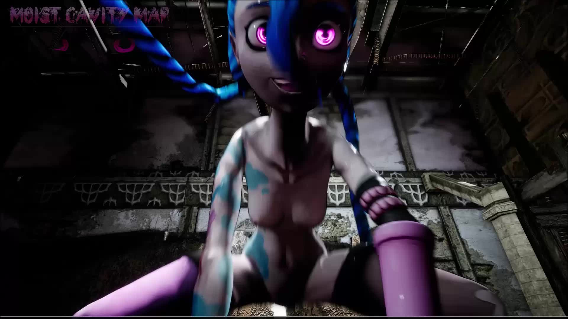 3D Animated Jinx League_of_Legends MoistCavityMap Sound servantesnc // 1920x1080 // 14.5MB // webm