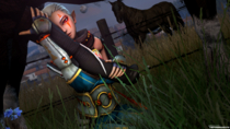 3D Hyrule_Warriors Impa Source_Filmmaker The_Firebrand The_Legend_of_Zelda // 2560x1440 // 4.1MB // png