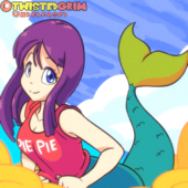 Animated Dragon_Ball Mermaid TwistedGrim // 600x600 // 5.0MB // gif