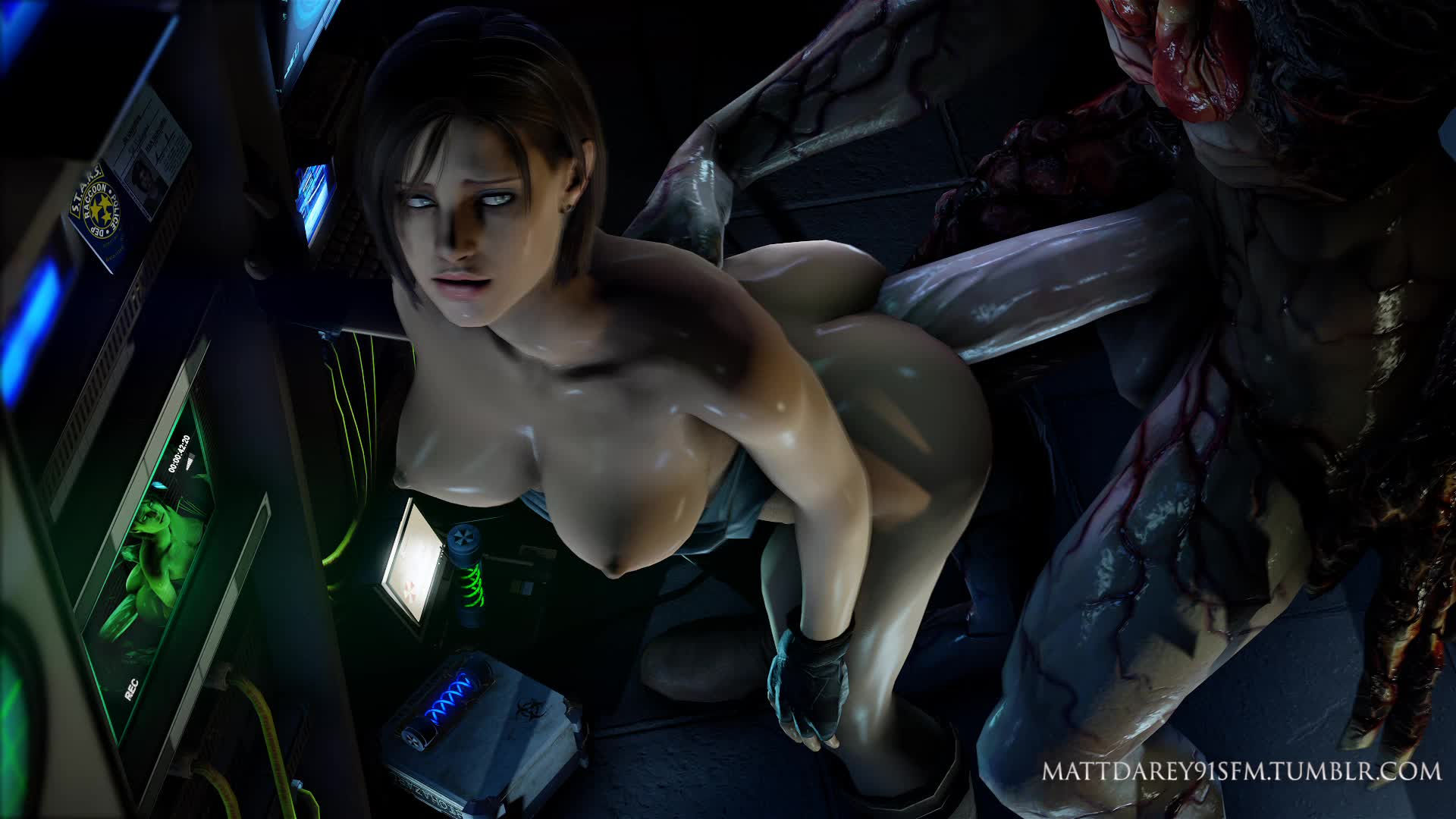 3D Animated Jill_Valentine MattDarey91sfm Resident_Evil Source_Filmmaker // 1920x1080 // 8.7MB // webm