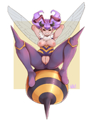 Darkstalkers Nerdbayne Q-Bee // 1280x1647 // 945.8KB // png