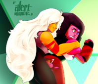 Garnet Jasper_(Steven_Universe) Steven_Universe alertmode // 1280x1098 // 838.9KB // png