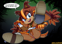 Adventures_of_Sonic_the_Hedgehog Sticks_the_Badger hotred // 1080x765 // 563.2KB // jpg