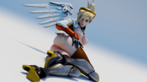 3D Blender Mercy Overwatch quilsfm // 1920x1080 // 2.4MB // png