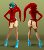 3D Rule_63 Shy_Guy Shygirl Super_Mario_Bros shygal // 1280x1446 // 936.6KB // png