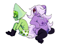 Amethyst Peridot Steven_Universe // 881x648 // 184.9KB // png