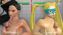 Laura_Matsuda R._Mika Rainbow_Mika Street_Fighter_V // 1280x720 // 1.1MB // png