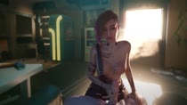 3D Animated Blender Cyberpunk_2077 Judy_Alvarez fatcat17 // 1280x720 // 6.8MB // webm