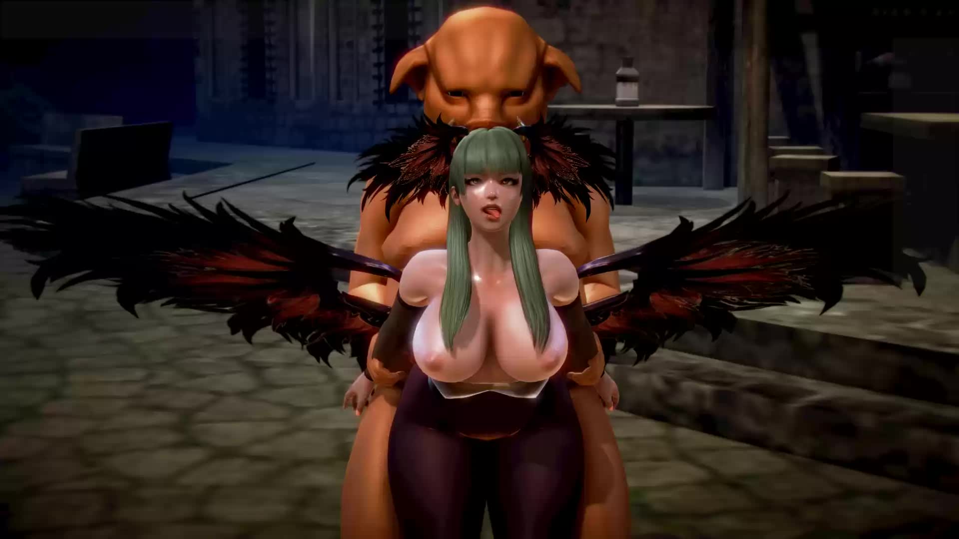 3D Animated Darkstalkers Honey_Select Morrigan_Aensland // 1920x1080 // 3.5MB // webm