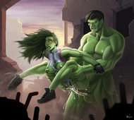 Avengers InCase Marvel_Comics She-Hulk_(Jennifer_Walters) The_Hulk_(Bruce_Banner) // 1325x1183 // 755.5KB // jpg
