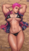 Overwatch PixiePowederPuff Zarya // 2682x4769 // 13.7MB // png