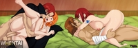 Crossover Elbento Erza_Scarlet Fairy_Tail Gildarts Nami One_Piece Shanks // 3200x1122 // 1.4MB // jpg