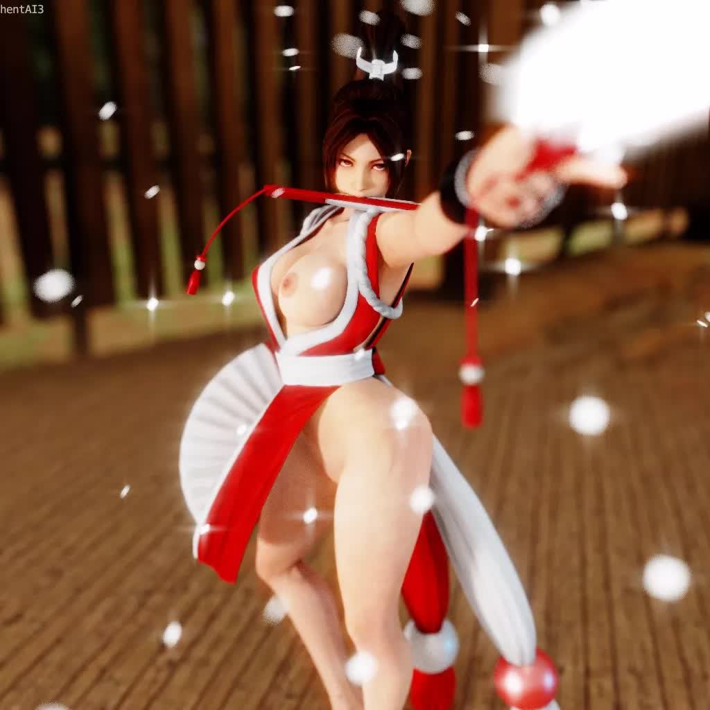 3D Animated King_of_Fighters Mai_Shiranui // 1024x1024 // 3.1MB // webm