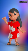 3D Blender Kitrosun Lilo_Pelekai Lilo_and_Stitch Model_Release // 1080x1920 // 2.3MB // png