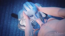 3D Animated Asari Blender Liara_T'Soni Mass_Effect Sound Volkor idemi-iam // 1280x720 // 23.8MB // mp4