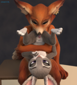 3D Blender Judy_Hopps Nick_Wilde Zootopia // 1280x1422 // 1.5MB // png