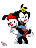 Animaniacs Dot_Warner Wakko_Warner xierra099 // 666x900 // 195.6KB // png