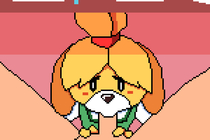 Animal_Crossing Animated Isabelle ruw // 600x400 // 863.4KB // gif