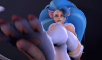 3D Animated Darkstalkers Felicia redmoa // 1100x650 // 10.9MB // gif