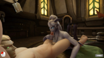 3D Animated Blood_Elf Draenei World_of_Warcraft // 854x480 // 8.0MB // gif