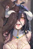 AI-generated Albedo Overlord chocopizza // 832x1216 // 1.2MB // png
