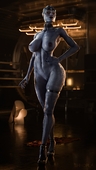 3D Asari Blender Mass_Effect Samara shmopla // 2304x4096 // 838.6KB // jpg